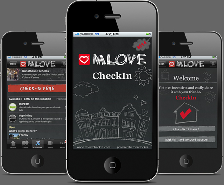 Visit MLOVE CheckIn iPhone App